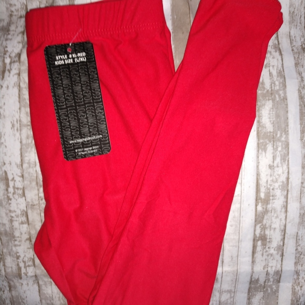 Kids Solid Leggings